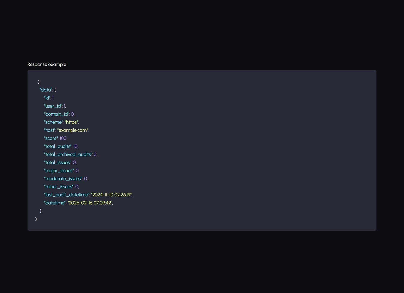 Screenshot of the app API endpoints feature